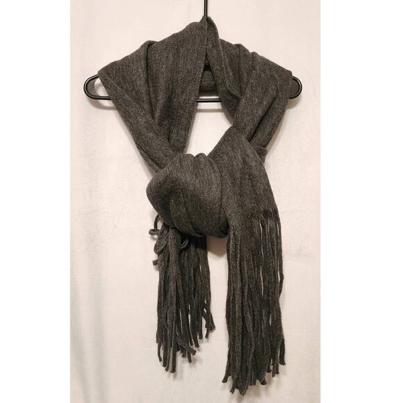 Lucky Brand Dark Grey Solid Brushed Scarf - Picture 2 of 5